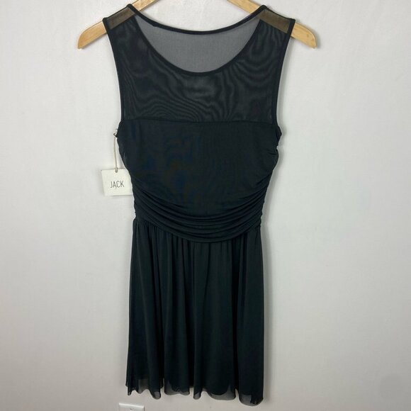 NWT Revolve Jack BB Dakota Black Marilla Tank Dress Size Small Mesh Minimal New - Picture 10 of 12
